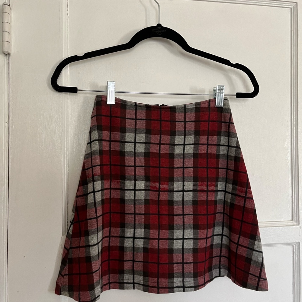 Reformation Plaid Mini Skirt